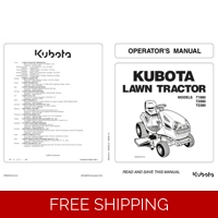 KUBOTA MOWERS T80 SERIES OPERATORS MANUAL