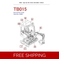 TAKEUCHI TB015 EXCAVATOR WORKSHOP AND PARTS MANUALS SET OF 2 MANUALS