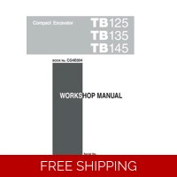 TAKEUCHI TB125 TRACKED EXCAVATOR WORKSHOP AND PARTS MANUALS SET OF 3 MANUALS