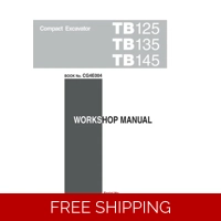 TAKEUCHI TB135 EXCAVATOR WORKSHOP AND PARTS MANUALS SET OF 5 MANUALS