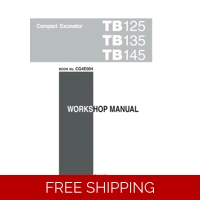 TAKEUCHI TB145 EXCAVATOR WORKSHOP AND PARTS MANUALS SET OF 3 MANUALS