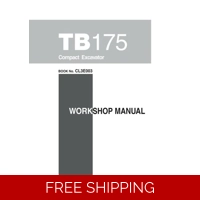 TAKEUCHI TB175 EXCAVATOR WORKSHOP AND PARTS MANUALS SET OF 3 MANUALS