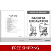KUBOTA EXCAVATOR U27 SERIES OPERATORS MANUAL