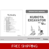 KUBOTA EXCAVATOR U35 SERIES OPERATORS MANUAL