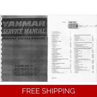YANMAR MARINE ENGINE- SERVICE MANUAL PHOTOS SHOW MODELS COVERED