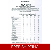 YANMAR YM TMM ENGINE- SERVICE MANUAL SEE FRONT COVER FOR MODELS
