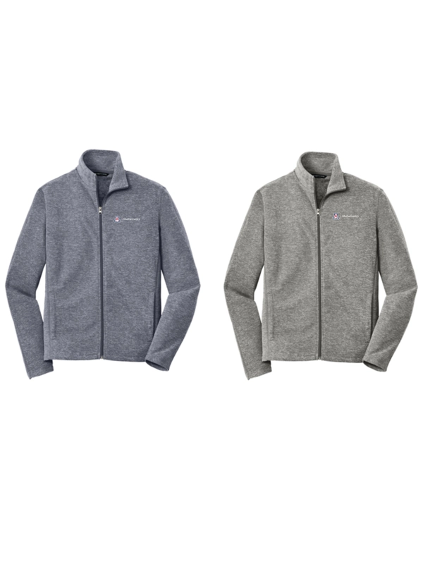 Port Authority® Heather Microfleece Full-Zip Jacket