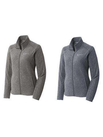Port Authority® Ladies Heather Microfleece Full-Zip Jacket