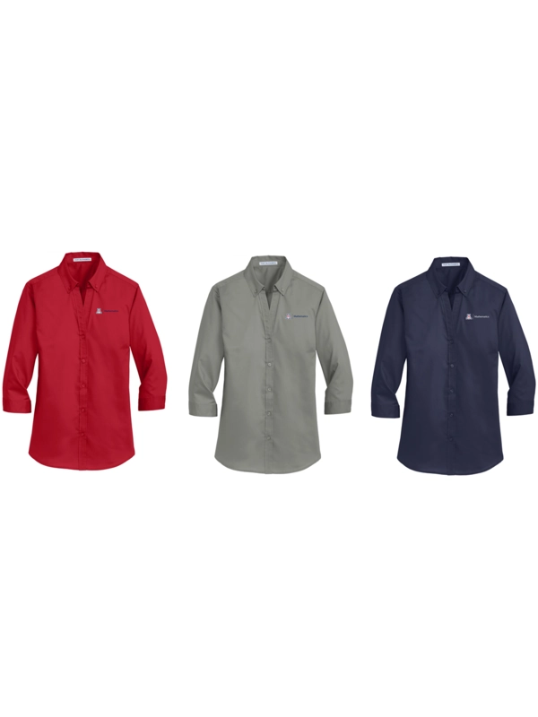 Port Authority® Ladies 3/4-Sleeve SuperPro™ Twill Shirt