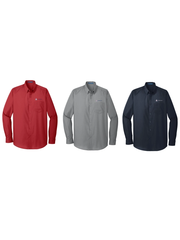 Port Authority® Long Sleeve Carefree Poplin Shirt