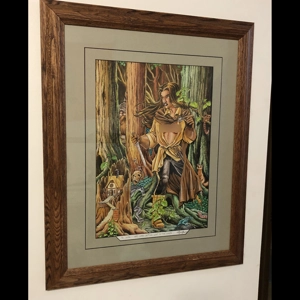Ironwood Issue 1 Painted Cover - Matted and Framed