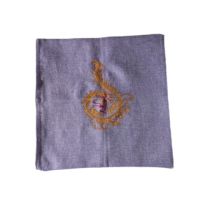 Handmade and hand-embroidered cushion covers, Solid colour, 40x40CM. Crafted and made in London,