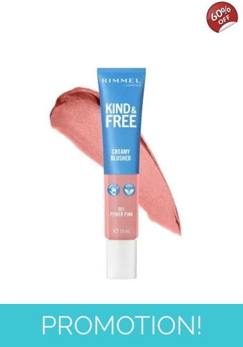 Rimmel London Kind & Free Creamy Blusher - 001 Power Pink