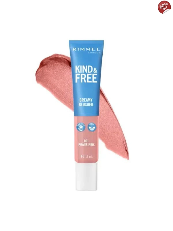 Rimmel London Kind & Free Creamy Blusher - 001 Power Pink