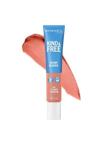 Rimmel London Kind & Free Creamy Blusher - 002 Flushed Tangerine