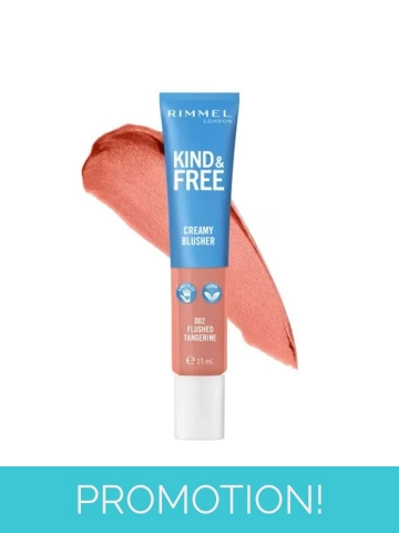 Rimmel London Kind & Free Creamy Blusher - 002 Flushed Tangerine
