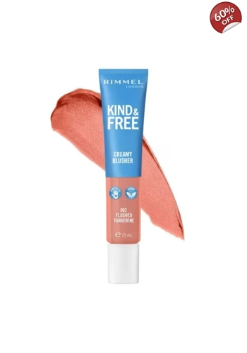 Rimmel London Kind & Free Creamy Blusher - 002 Flushed Tangerine
