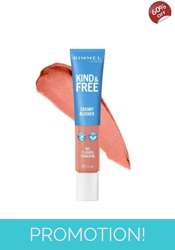 Rimmel London Kind & Free Creamy Blusher - 002 Flushed Tangerine