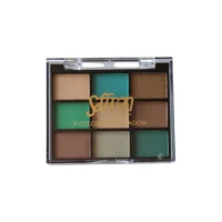 Saffron 9 Colours Eyeshadow Palette - 02 Greens & Browns