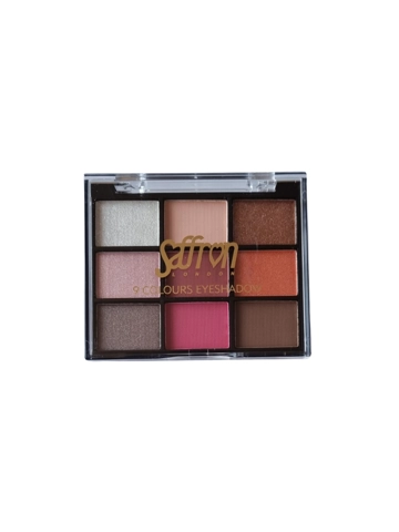 Saffron 9 Colours Eyeshadow Palette - 03 Pink Peach Brown