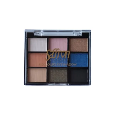 Saffron 9 Colours Eyeshadow Palette - 04 Blues & Neutrals