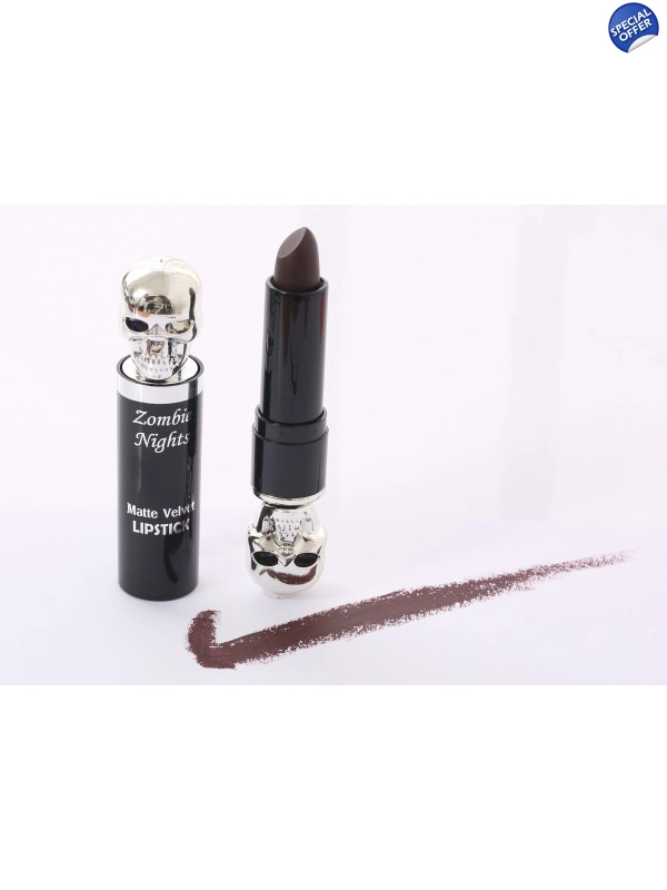 Saffron Zombie Nights Matte Velvet Lipstick - 04 Chocolate