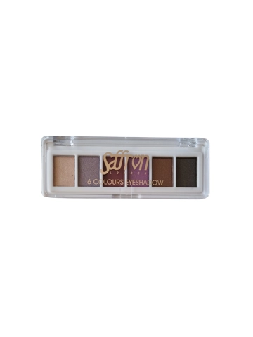 Saffron 6 Colours Eyeshadow Palette - 04 Lilac Burgundy Grey