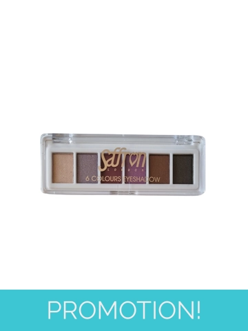 Saffron 6 Colours Eyeshadow Palette - 04 Lilac Burgundy Grey