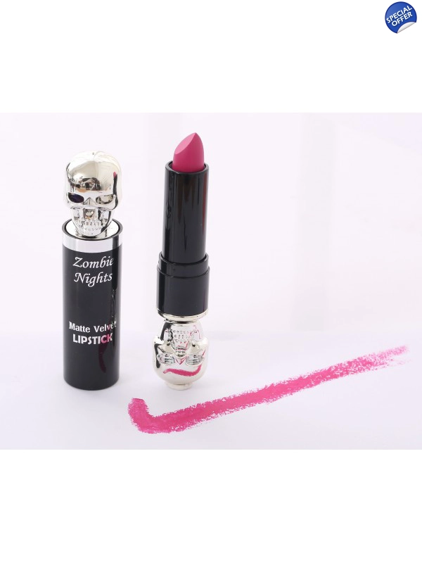 Saffron Zombie Nights Matte Velvet Lipstick - 06 Pink Velvet