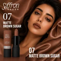 Saffron London Pro - Matte Lipstick - 07 Matte Brown Sugar