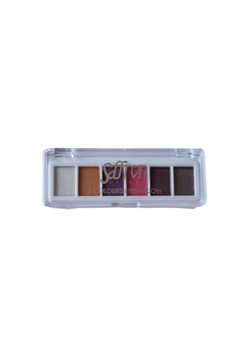 Saffron 6 Colours Eyeshadow Palette - 01 Copper Purple Pink