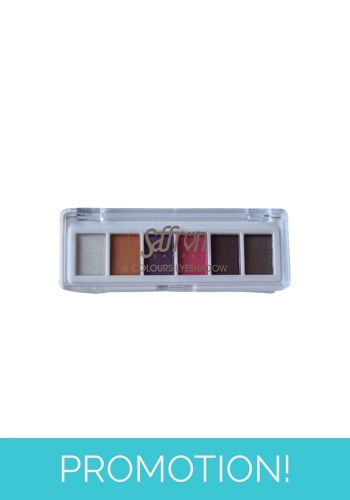 Saffron 6 Colours Eyeshadow Palette - 01 Copper Purple Pink