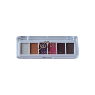 Saffron 6 Colours Eyeshadow Palette -01 Copper Purple Pink