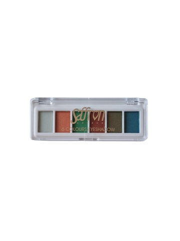 Saffron 6 Colours Eyeshadow Palette - 03 Peach Green Teal