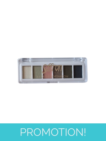 Saffron 6 Colours Eyeshadow Palette - 02 Spring Green Pink