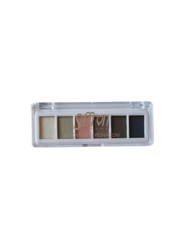 Saffron 6 Colours Eyeshadow Palette - 02 Spring Green Pink