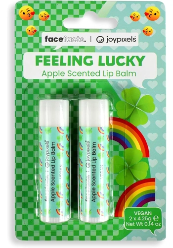 Face Facts Feeling Lucky Lip Balm - Apple Scented 2pk