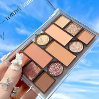 Around Brown Eyeshadow and Face Contour Palette 01 - Hazlenut Latte
