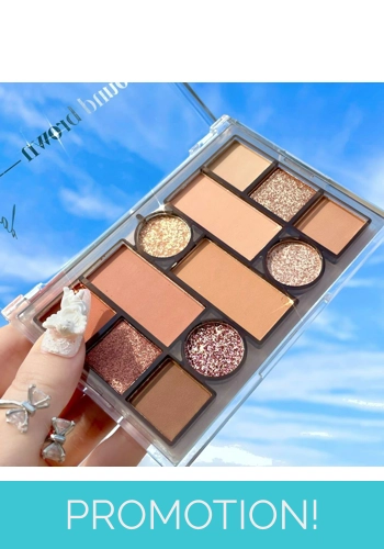 MGL Around Brown Eyeshadow and Face Contour Palette 01 - Hazlenut Latte