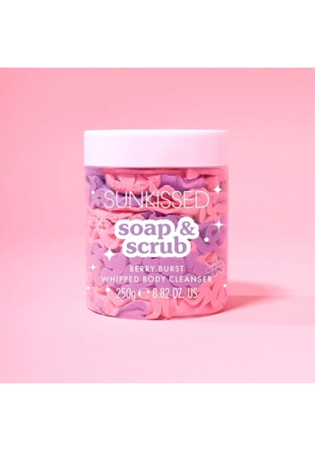Sunkissed Soap and Scrub Whipped Body Cleanser Berry Burst 250g