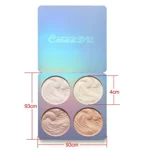 CmaaDu 4 Colours Baked Powder Bronzing & Highlighter Palette