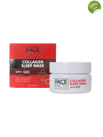Face Facts Collagen & Q10 Gel Sleep Mask -50ml