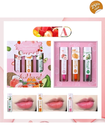 Dragon Ranee 3pc Fruity Lip Oil -Set A