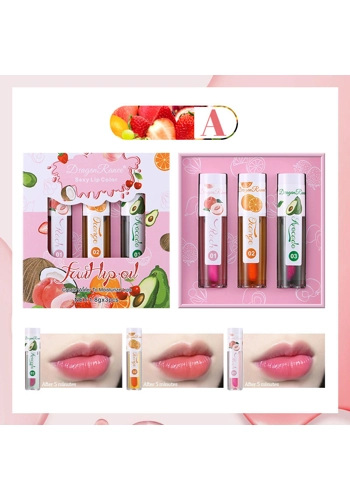Dragon Ranee 3pc Fruity Lip Oil -Set A