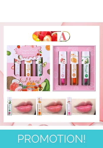 Dragon Ranee 3pc Fruity Lip Oil -Set A