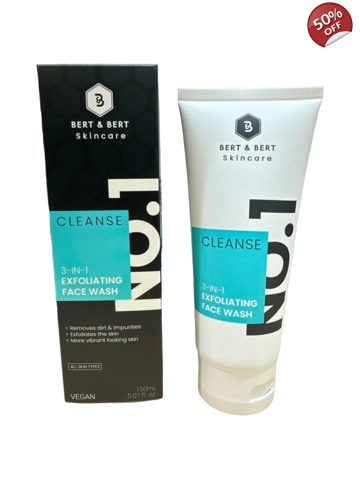 Bert & Bert Skincare 3-in-1 Exfoliating Face Wash