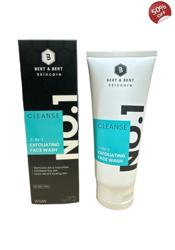 Bert & Bert Skincare 3-in-1 Exfoliating Face Wash