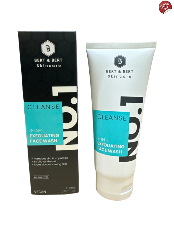 Bert & Bert Skincare 3-in-1 Exfoliating Face Wash