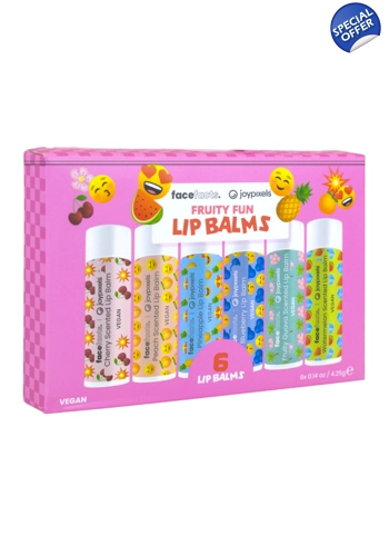 Face Facts x JoyPixels Fruity Fun Lip Balm Set – 6-Pack