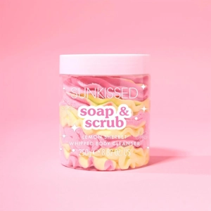 Sunkissed Soap and Scrub Whipped Body Cleanser Lemon Sherbet 250g